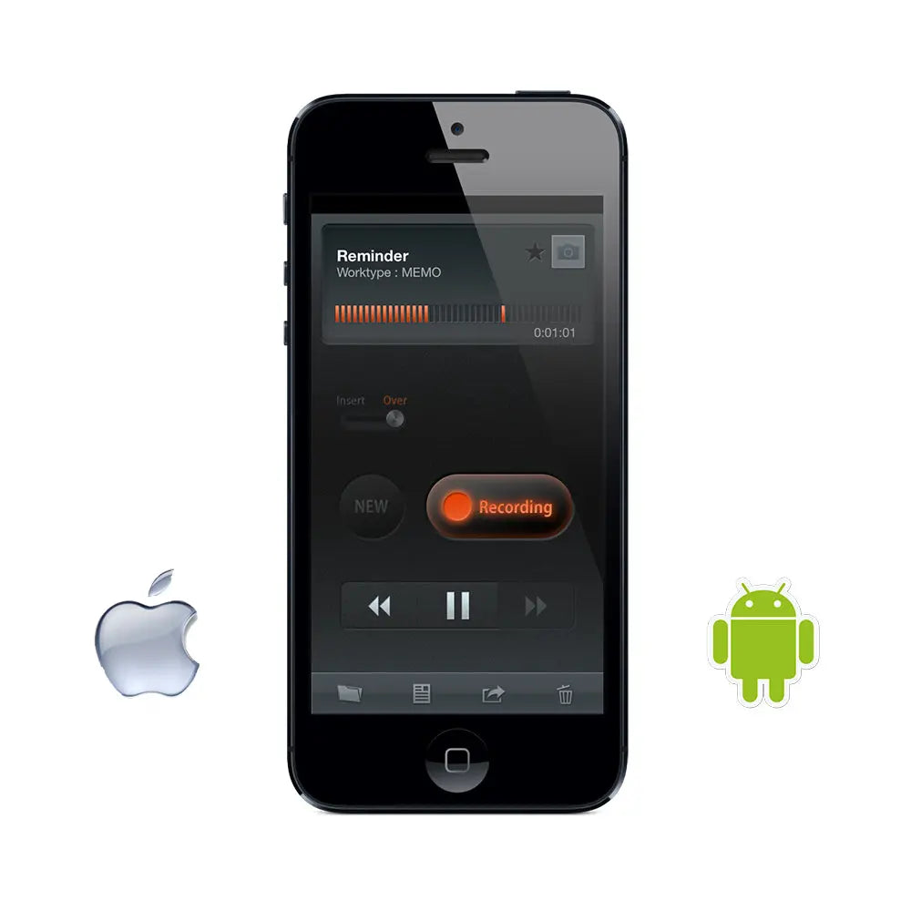Olympus Dictation App for iPhone and Android