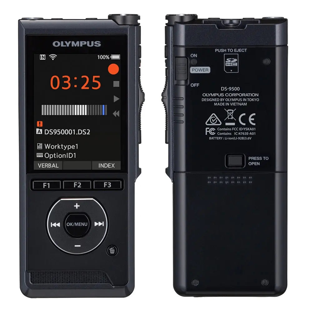 Olympus DS-9500 Digital Dictation Recorder featuring WifI