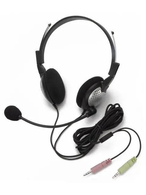 Andrea NC - 185 On - Ear Binaural Headset with Noise Cancelling Mic - American Dictation