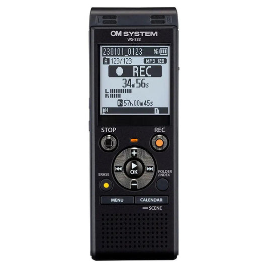 Olympus WS - 883 Voice & Music Recorder - 8GB, True Stereo Microphones - American Dictation