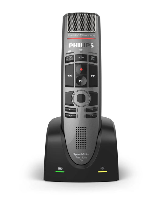 Philips SpeechMike Premium Air Wireless Push Button Microphone (SMP4000) - American Dictation