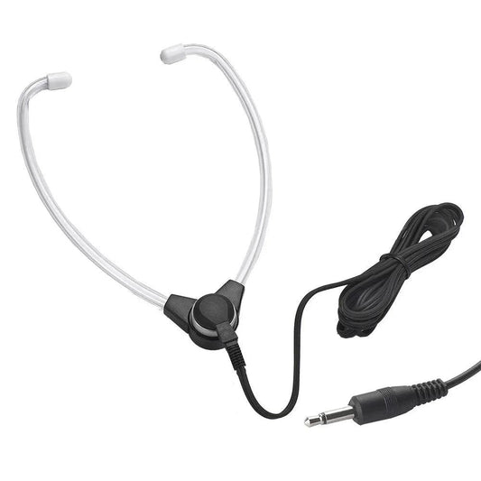 Stethoscope Transcription Headset SH - 50L with Hinged Design and 5ft Cord - American Dictation