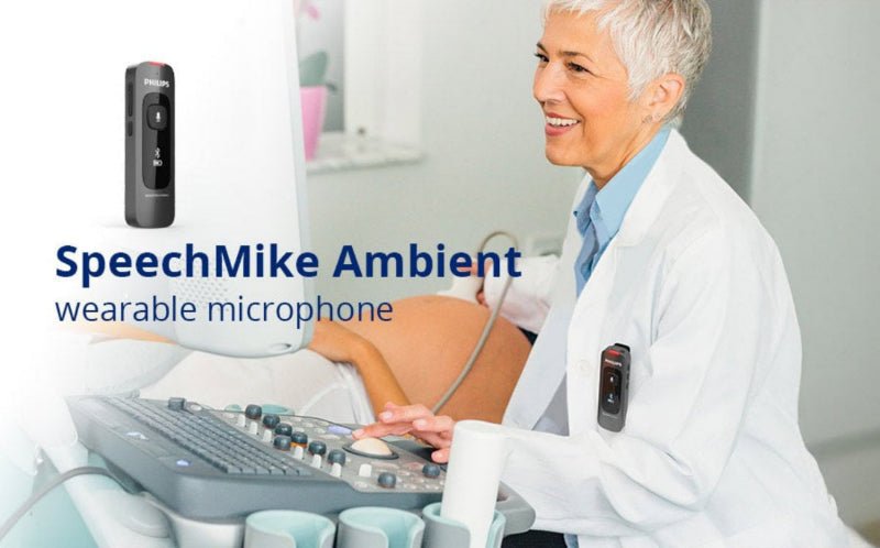 Philips SpeechMike Ambient PSM5000/00 Wearable AI Assistant | AI Dictation Microphone for Healthcare - American Dictation