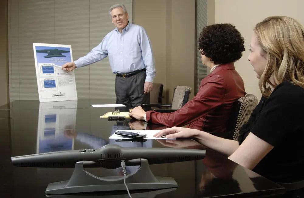 The Acoustic Magic Voice tracker Array in a conference room environment