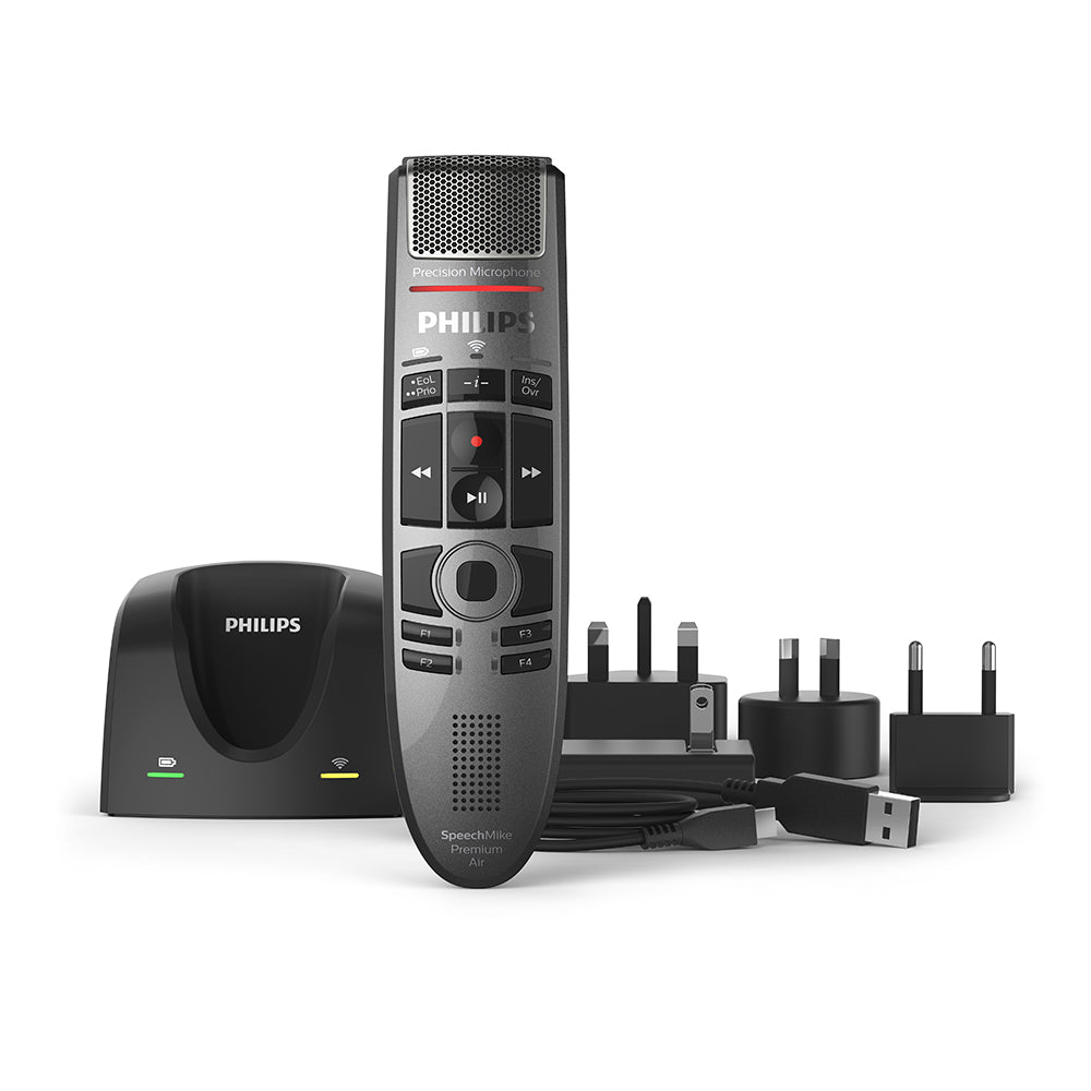 Philips SpeechMike Premium Air Wireless Push Button Microphone (SMP4000) | American Dictation