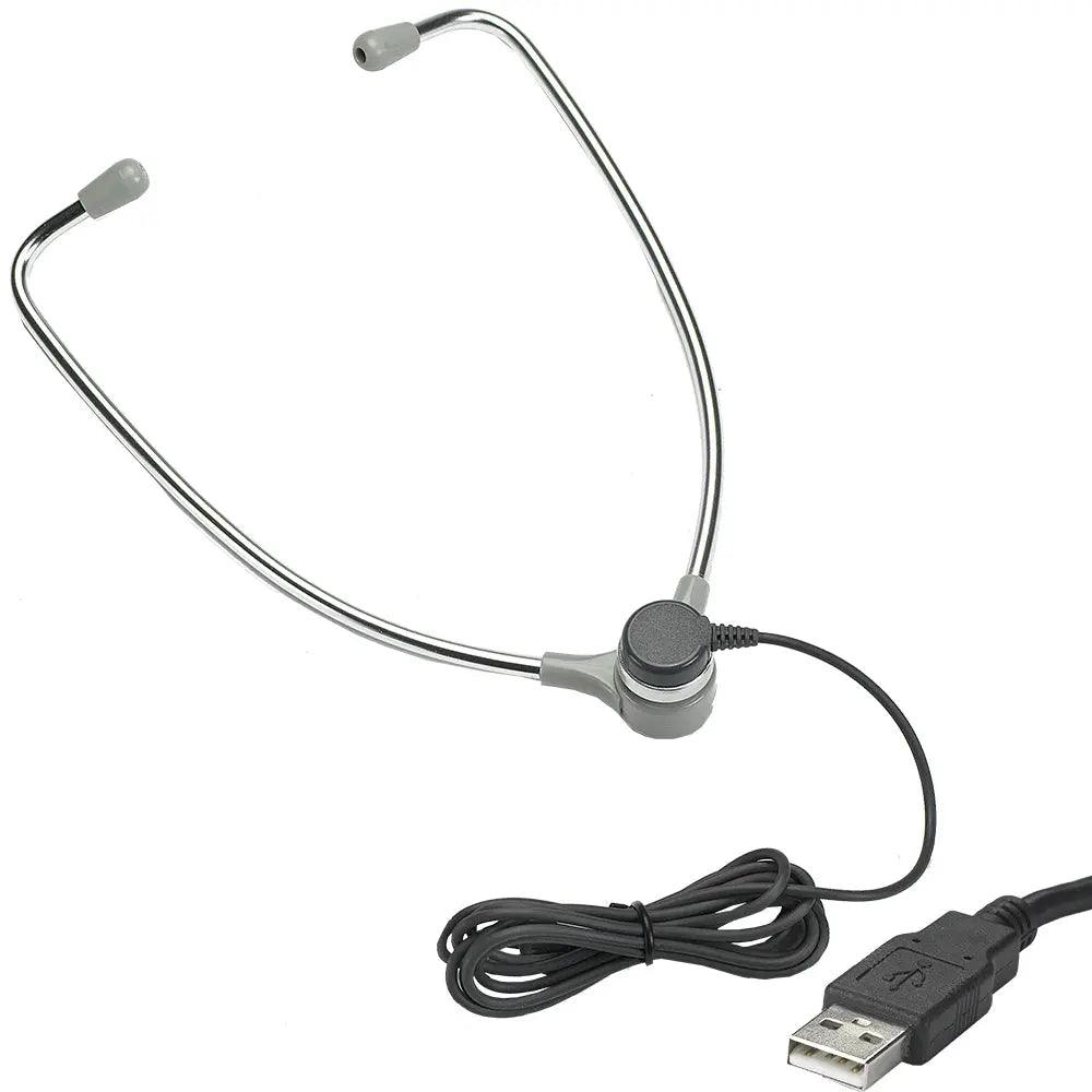 Aluminum Stethoscope USB Transcription Headset - AL60 - USB - American Dictation
