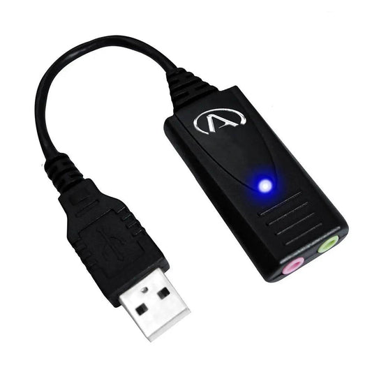 Andrea Pure Audio USB - SA 3.5mm to USB Adapter - Hi - Fidelity External Sound Card - American Dictation