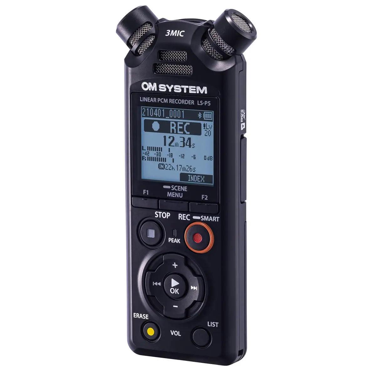 New Olympus LS - P5 Linear PCM Recorder with 16GB Internal Storage & Bluetooth Monitoring - American Dictation