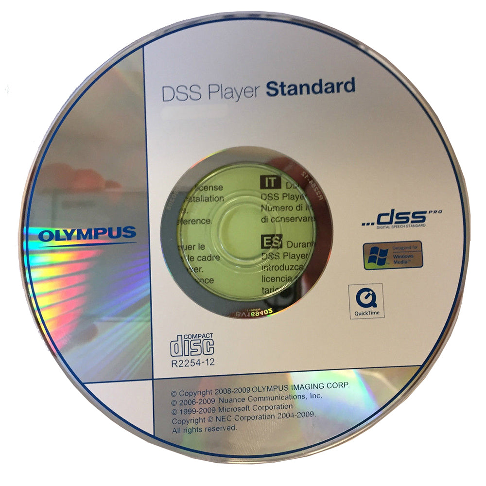 Olympus Dictation Module - DSS Player Standard Software