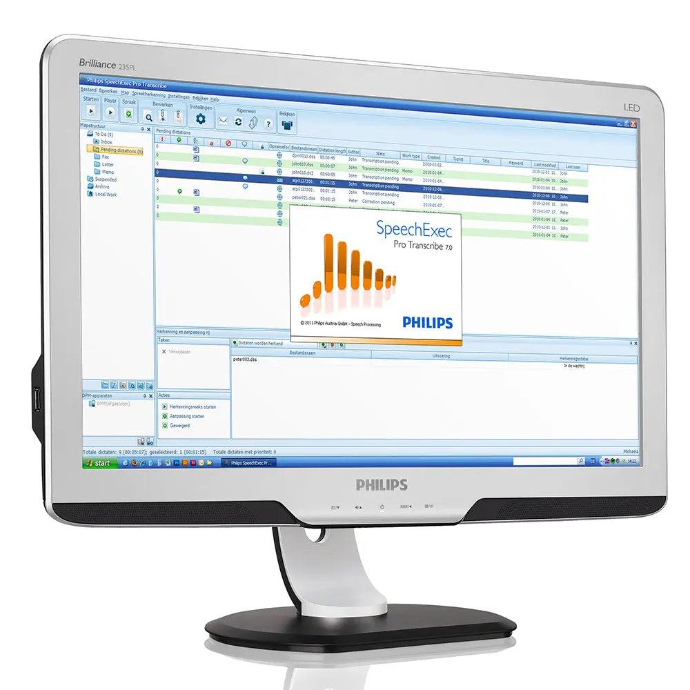 Philips 7277 Transcription Kit with SpeechExec Pro software - American Dictation