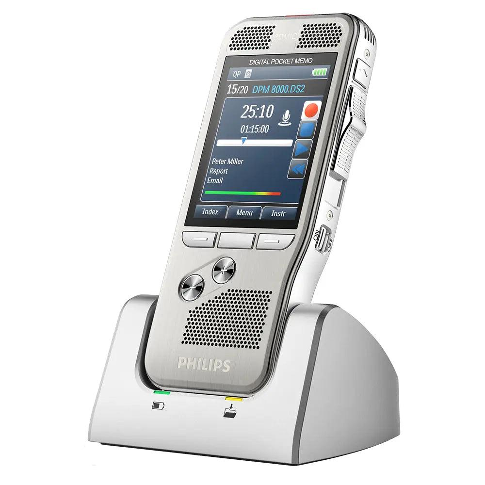 Philips DPM8000 Dictation Recorder with 2 year license Speech Exec Pro Software - American Dictation
