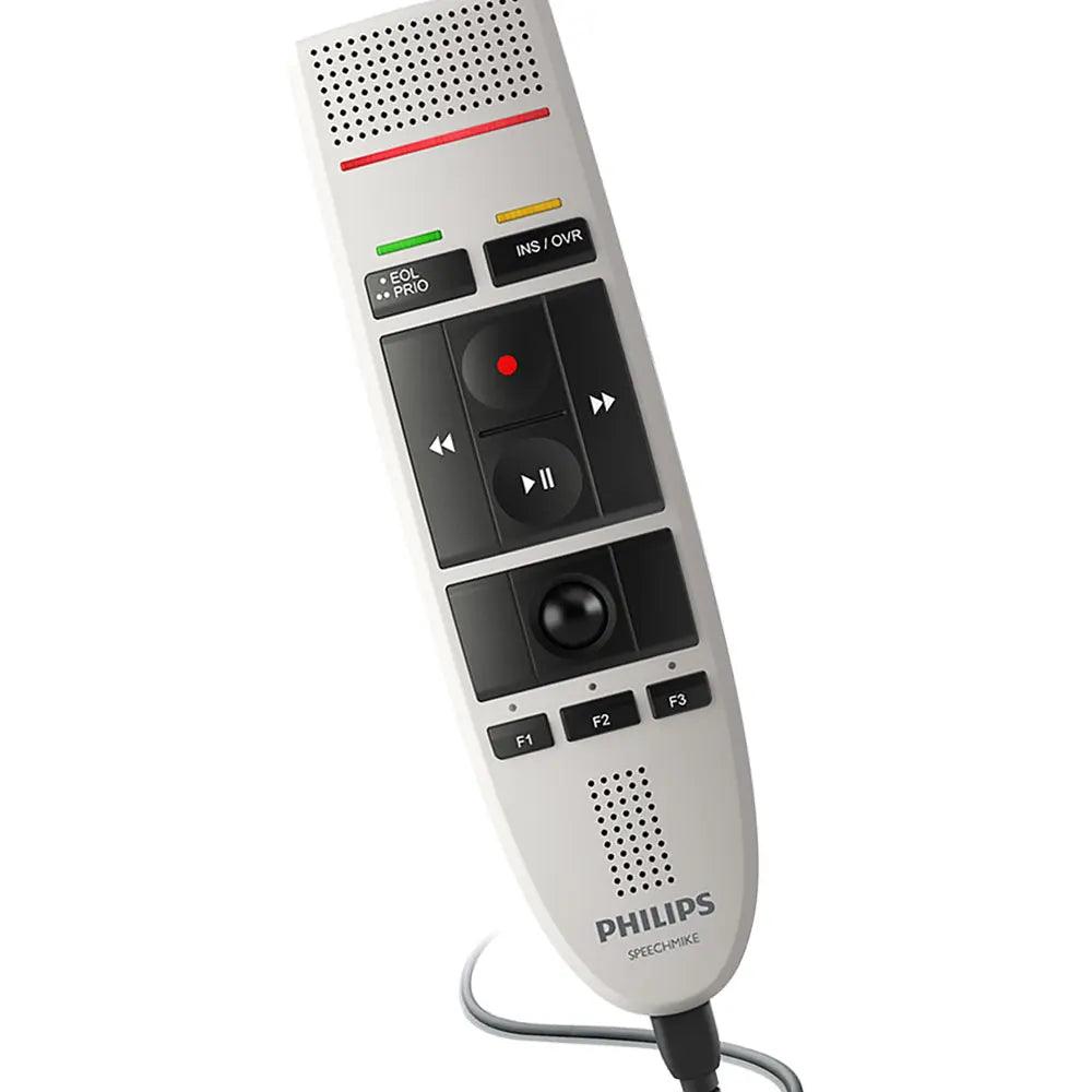 Philips SpeechMike LFH3200 Dictation Mic - Durable Antimicrobial Push ...