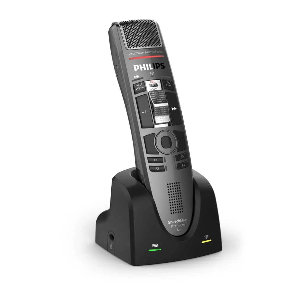 Philips SpeechMike Premium Air Wireless Slide Switch Microphone (SMP4010) - American Dictation