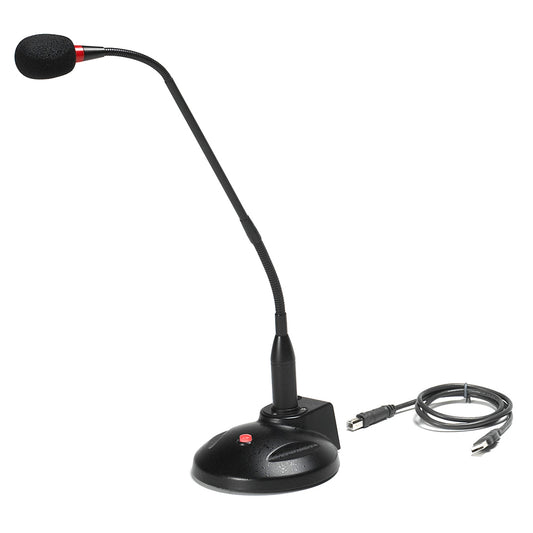 Gooseneck USB Microphone for dictation and recording - VEC GN1